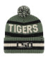 Men's Green LSU Tigers OHT Military-Inspired Appreciation Bering Cuffed Knit Hat with Pom