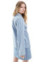 Фото #2 товара Ghospell relaxed jacket co-ord in blue stripe