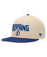 ფოტო #1 პროდუქტის Men's Cream/Blue Tampa Bay Lightning Goalaso Snapback Hat