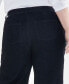 Фото #7 товара Plus Size High Rise Wide-Leg Crop Jeans, Created for Macy's