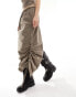 JJXX cargo maxi skirt co-ord in taupe