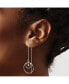 ფოტო #2 პროდუქტის Stainless Steel Polished Circle Dangle Threader Earrings
