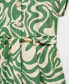 ფოტო #6 პროდუქტის Women's Printed Shirt Jumpsuit
