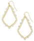 14k Gold-Plated Cubic Zirconia Open Drop Earrings