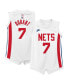 Фото #4 товара Infant Boys and Girls Kevin Durant White Brooklyn Nets 2022/23 Swingman Jersey - Classic Edition