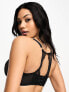 Scantilly by Curvy Kate Fuller Bust Exposed racerback plunge bra in black