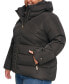 Фото #3 товара Women's Plus Size Hooded Puffer Coat