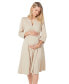 Фото #1 товара Maternity Empire Waist Nursing Midi Tea Dress in TENCEL