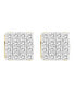 ფოტო #2 პროდუქტის Men's Diamond (3/4 ct.t.w.) Earring Set in 10k Yellow Gold