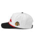 ფოტო #2 პროდუქტის Men's White/Black Chicago Blackhawks Roscoe Washed Twill Adjustable Hat