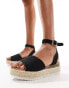 Truffle Collection flatform espadrilles in black Черный, 36 - фото #2