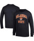 ფოტო #1 პროდუქტის Men's Black Oklahoma State Cowboys High Motor Long Sleeve T-shirt