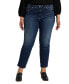 Фото #1 товара Plus Size Infinite Fit ONE SIZE FITS THREE High Rise Straight Leg Jeans