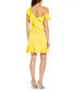 Фото #3 товара Коктейльное платье Aidan by Aidan Mattox с оборками для женщин в лимонном цвете (Размер 14)