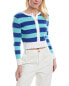 Фото #1 товара Central Park West Striped Cardigan Women's
