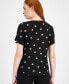 ფოტო #5 პროდუქტის Polka-Dot Boat-Neck Blouse