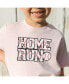ფოტო #2 პროდუქტის Toddler Girls Home Run Patch Short Sleeve T-Shirt