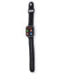 ფოტო #6 პროდუქტის Unisex Black Silicone Smart Watch 38mm