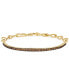 ფოტო #1 პროდუქტის Chocolatier® Chocolate Diamond Narrow Statement Bracelet (1 ct. t.w.) in 14k Gold