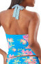 Фото #3 товара Women's Tommy Bahama Sun Lilies Reversible Halter Tankini Top, Size Large - Blue