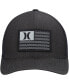 Фото #2 товара Men's Black Icon Flag Trucker Flex Hat