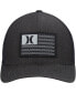 Фото #2 товара Бейсболка мужская Hurley Black Icon Flag Trucker Flex