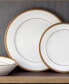 Фото #9 товара Charlotta Gold Set of 4 Dinner Plates, Service For 4