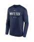 Men's Navy Chicago White Sox Authentic Collection Team Logo Legend Performance Long Sleeve T-shirt