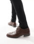 New Look plain brogue in dark brown