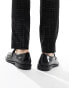 Фото #3 товара Dune leather penny loafers in black