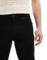 River Island straight leg jeans in black