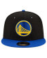 Фото #2 товара Men's Black, Royal Golden State Warriors Official Team Color 2Tone 9FIFTY Snapback Hat