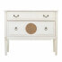 Chest of drawers Alexandra House Living White Rattan Fir wood MDF Wood 72 x 38 x 88 cm