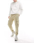 Champion cuffed cargo trousers in beige