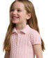 ფოტო #5 პროდუქტის Toddler and Little Girls Mini-Cable Cotton-Blend Polo Dress