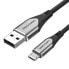 Фото #1 товара USB-кабель Vention COAHF 1 m Чёрный (1 штук)
