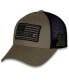 ფოტო #1 პროდუქტის Men's Olive, Black Chase Briscoe Tonal Flag Snapback Adjustable Hat