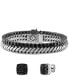 Black Spinel Tennis Bracelet (13 ct. t.w.) in Black Rhodium-Plated Sterling Silver, Created for Macy's