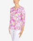 Women's Flamingo Split Neck Top