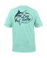 Фото #1 товара Men's Salty Marlin Logo Graphic Performance T-Shirt