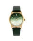 ფოტო #1 პროდუქტის Women San Diego Leather Watch - Green, 36mm
