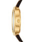 Women's The Miller Luggage Leather Strap Watch 36mm