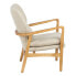 Кресло 67 x 73 x 84 cm Синтетическая ткань Бежевый Деревянный