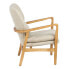 Armchair 67 x 73 x 84 cm Synthetic Fabric Beige Wood