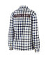 Women's Oatmeal Washington Capitals Plaid Button-Up Shirt Jacket