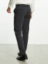 Фото #2 товара Jack & Jones Intelligence slim fit woven smart trouser in dark grey