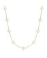 ფოტო #1 პროდუქტის Mini Mother of Pearl Clover Necklace