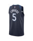 Фото #3 товара Футболка Nike мужская и женская Anthony Edwards Minnesota Timberwolves цвета темно-синий - иконическая версия