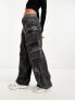 Фото #1 товара ASOS DESIGN ultimate cargo jean in acid black