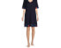 The Pioneer Woman Elbow Sleeve Sleep Chemise Small 4-6 Blue Polyester V-Neck